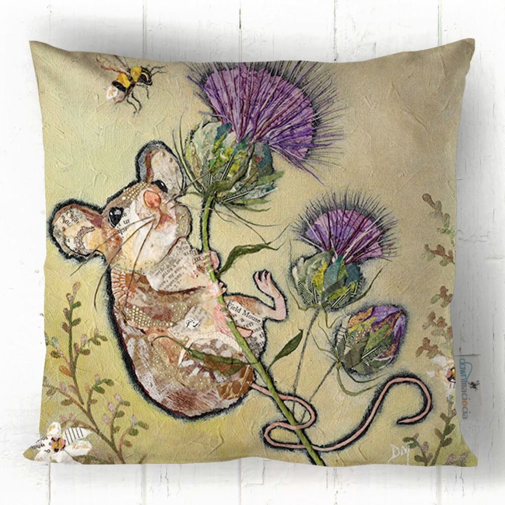fieldmouse faux suede cushion