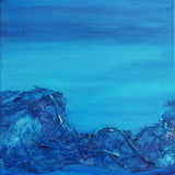 Flotsam 1 mixed media canvas by Linda Flynn