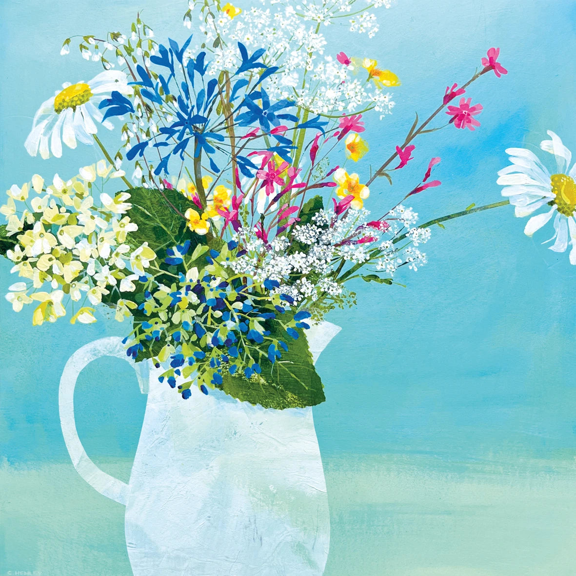 Flowers from Lucy's Garden, card Claire Henley