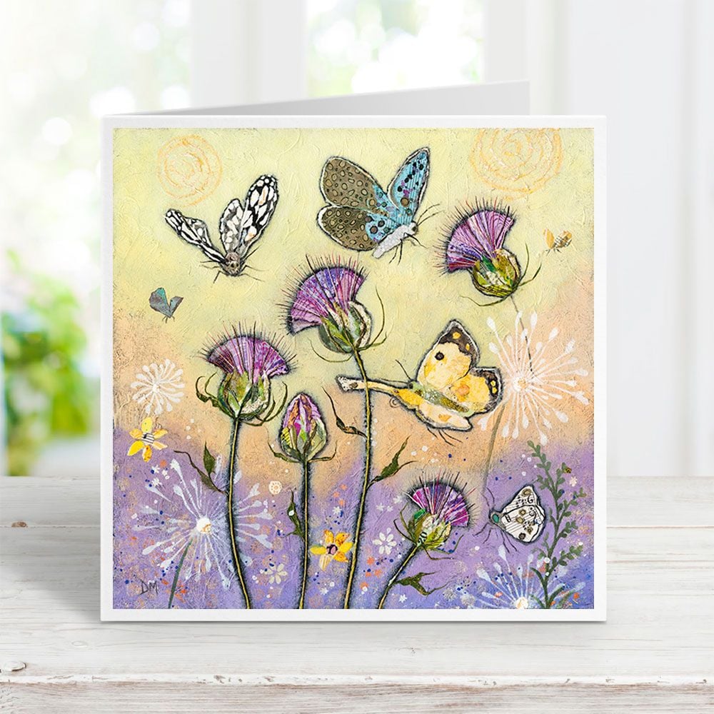 "Flutterbies" card by Dawn Maciocia