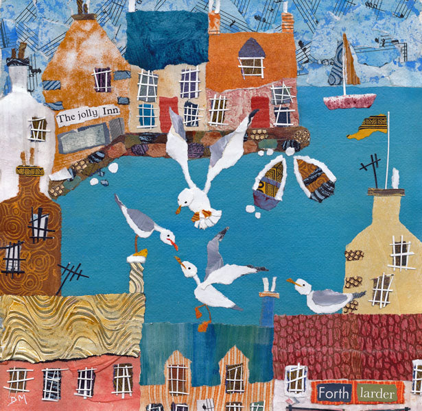 "Grumpy Gulls" print by Dawn Maciocia