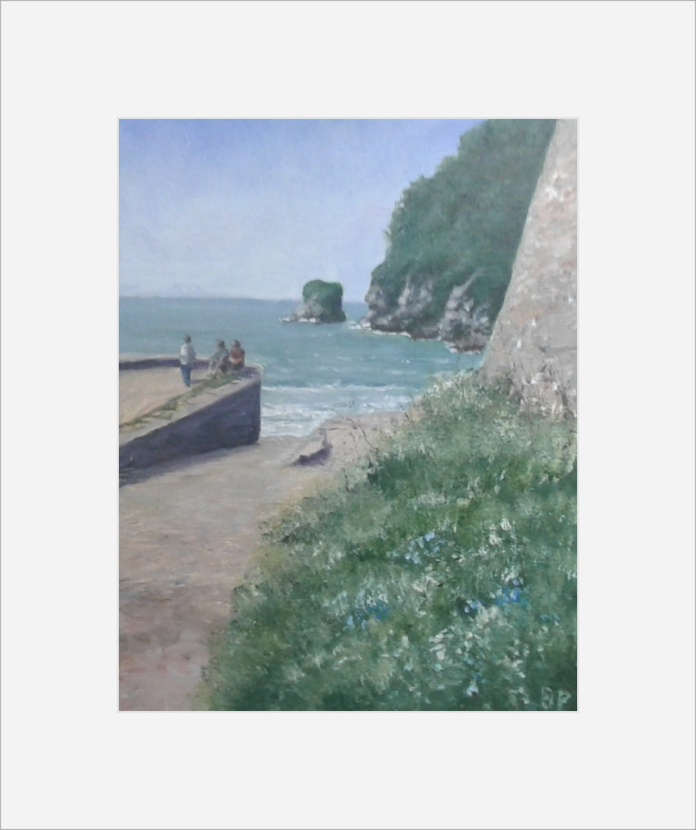Gull Rock, Charlestown, print by Barbara Powell