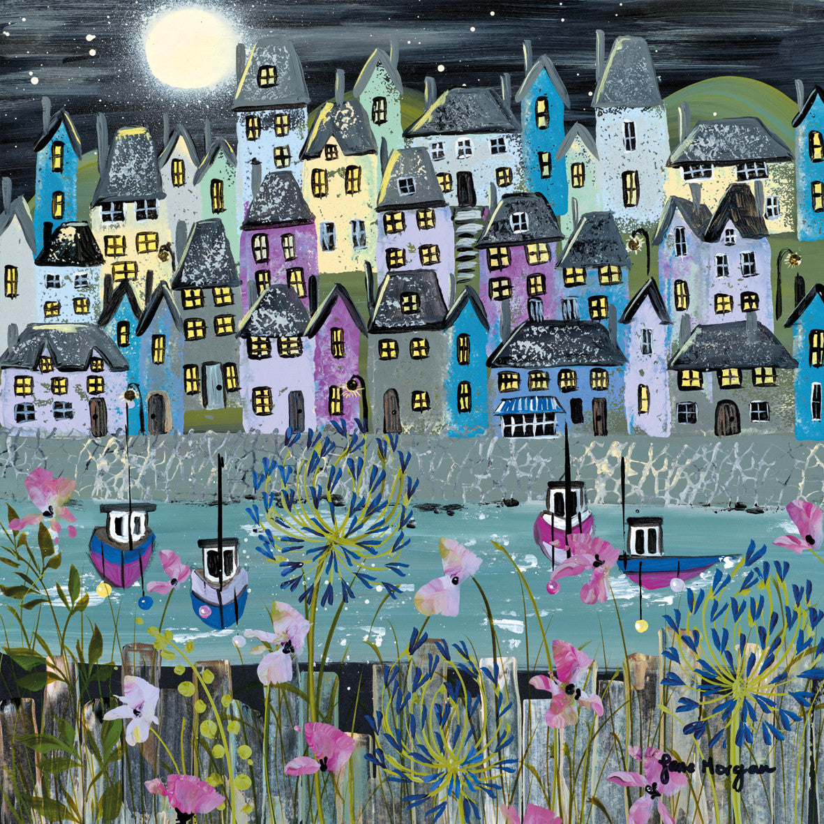 "Harbour Lights" card by Jane Morgan