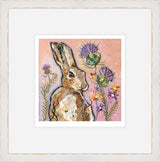 "Hare and Thistle" print by Dawn Maciocia