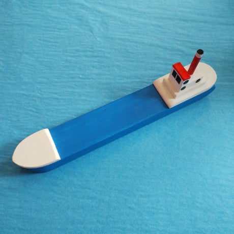 Medium Blue fishing boat by David Fry (COM)