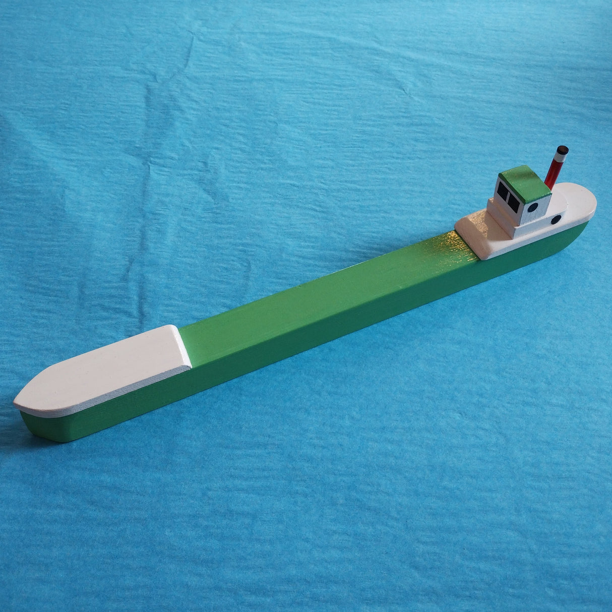 Medium Light Green fishing boat by David Fry (COM)