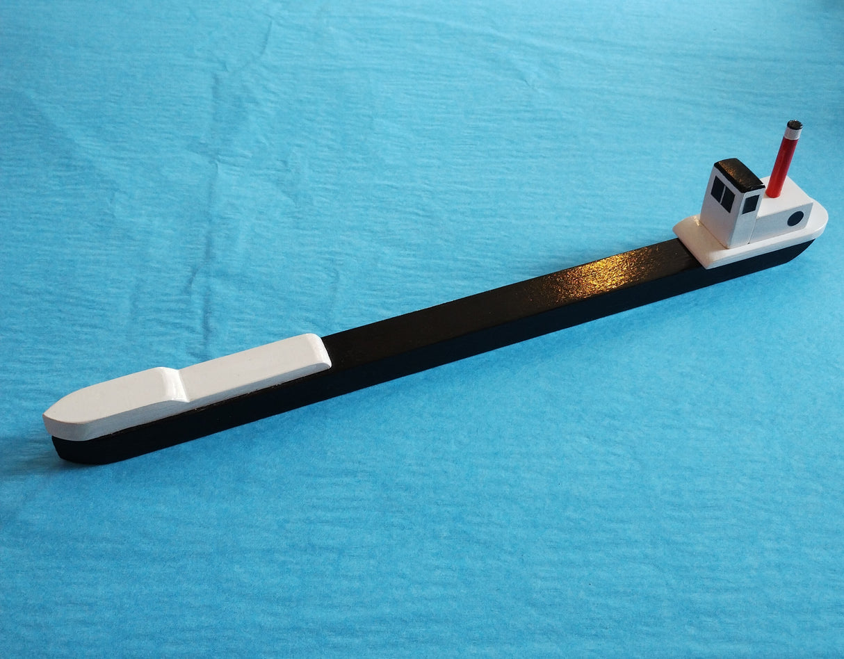 Medium Long Black fishing boat by David Fry (COM)