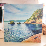 Morning Reflections, Charlestown, card by Liz Hackney