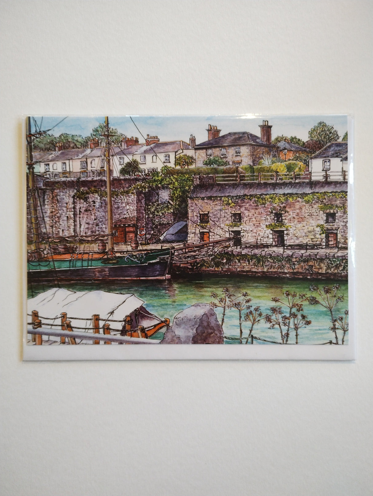 Charlestown Inner Harbour, card by Susan Cooper.