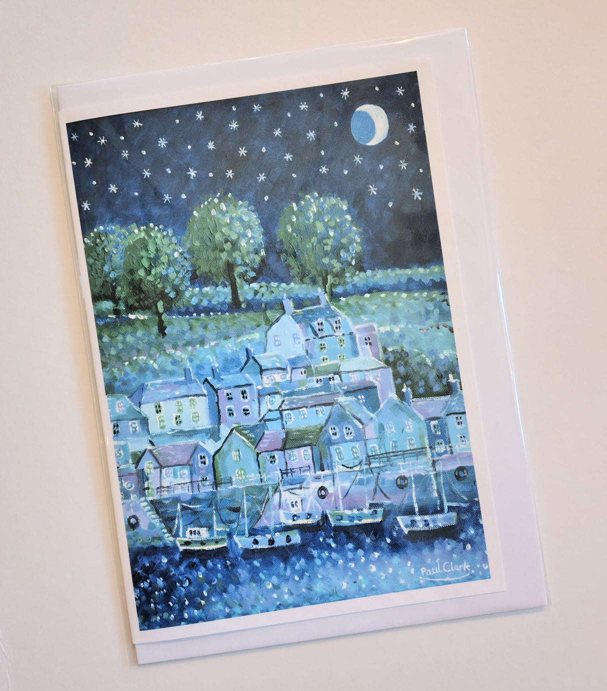 Fowey, large card by Paul Clark