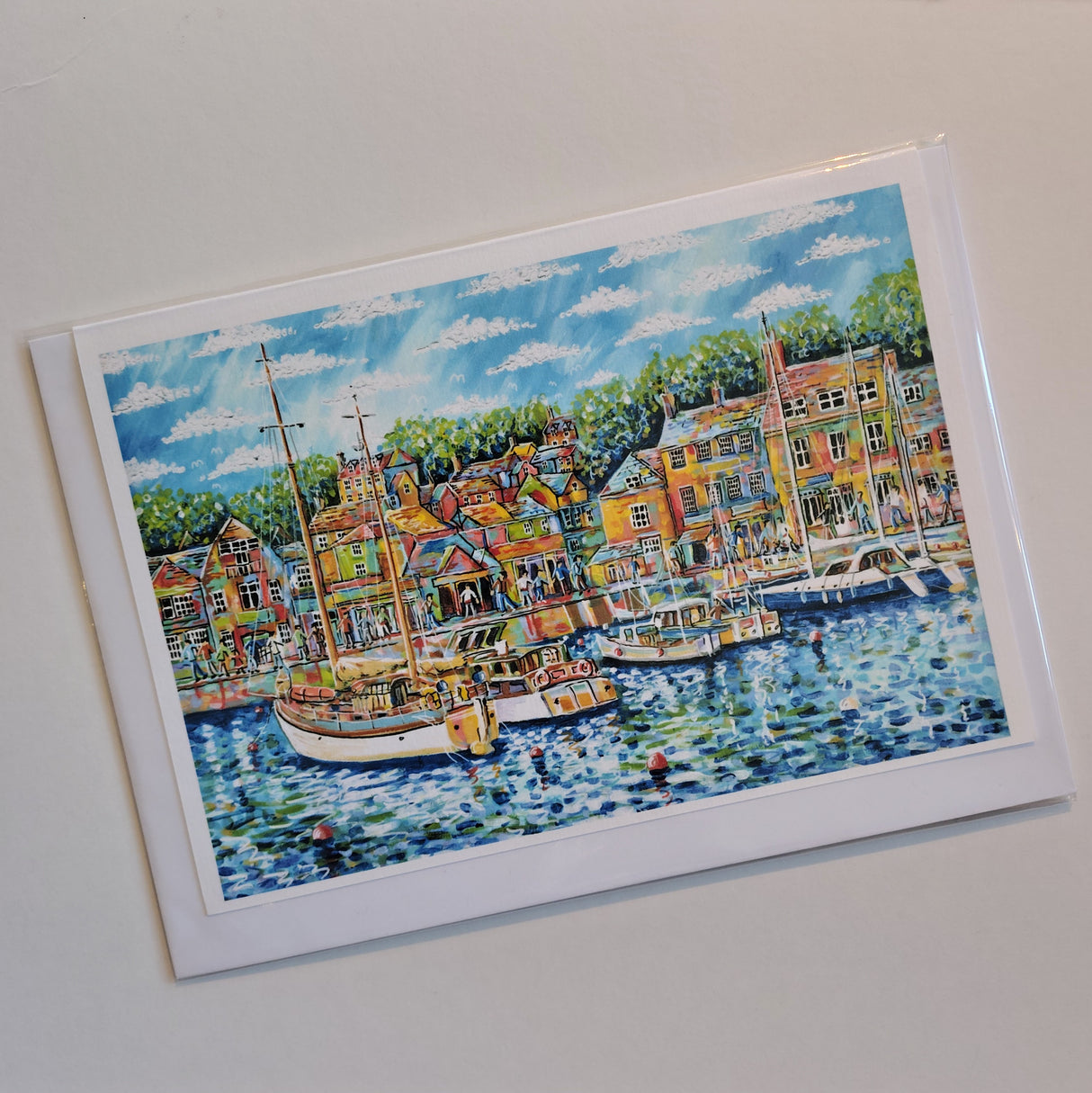 Padstow Harbour large card by Paul Clark