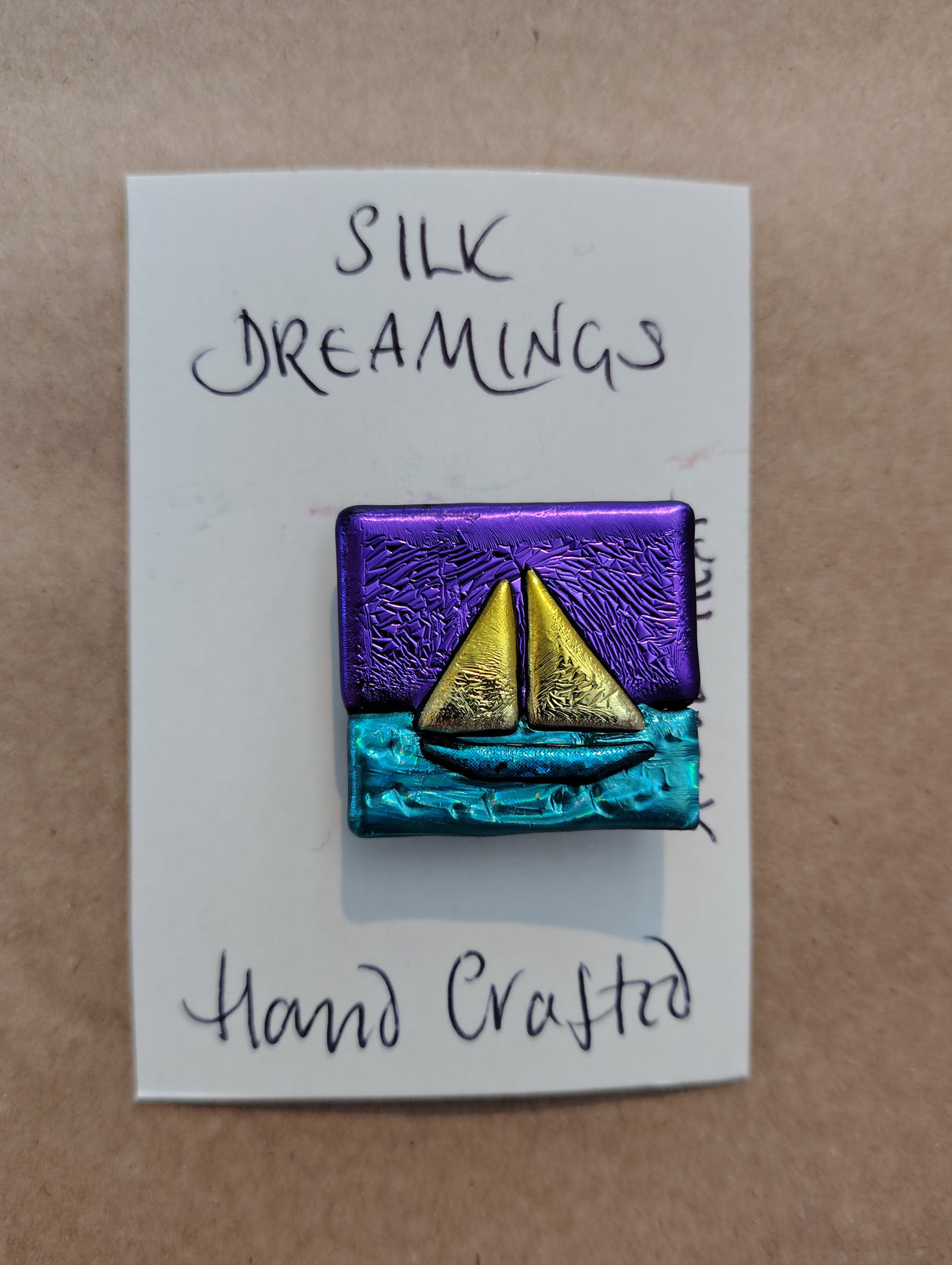 Silk Dreamings yacht brooch
