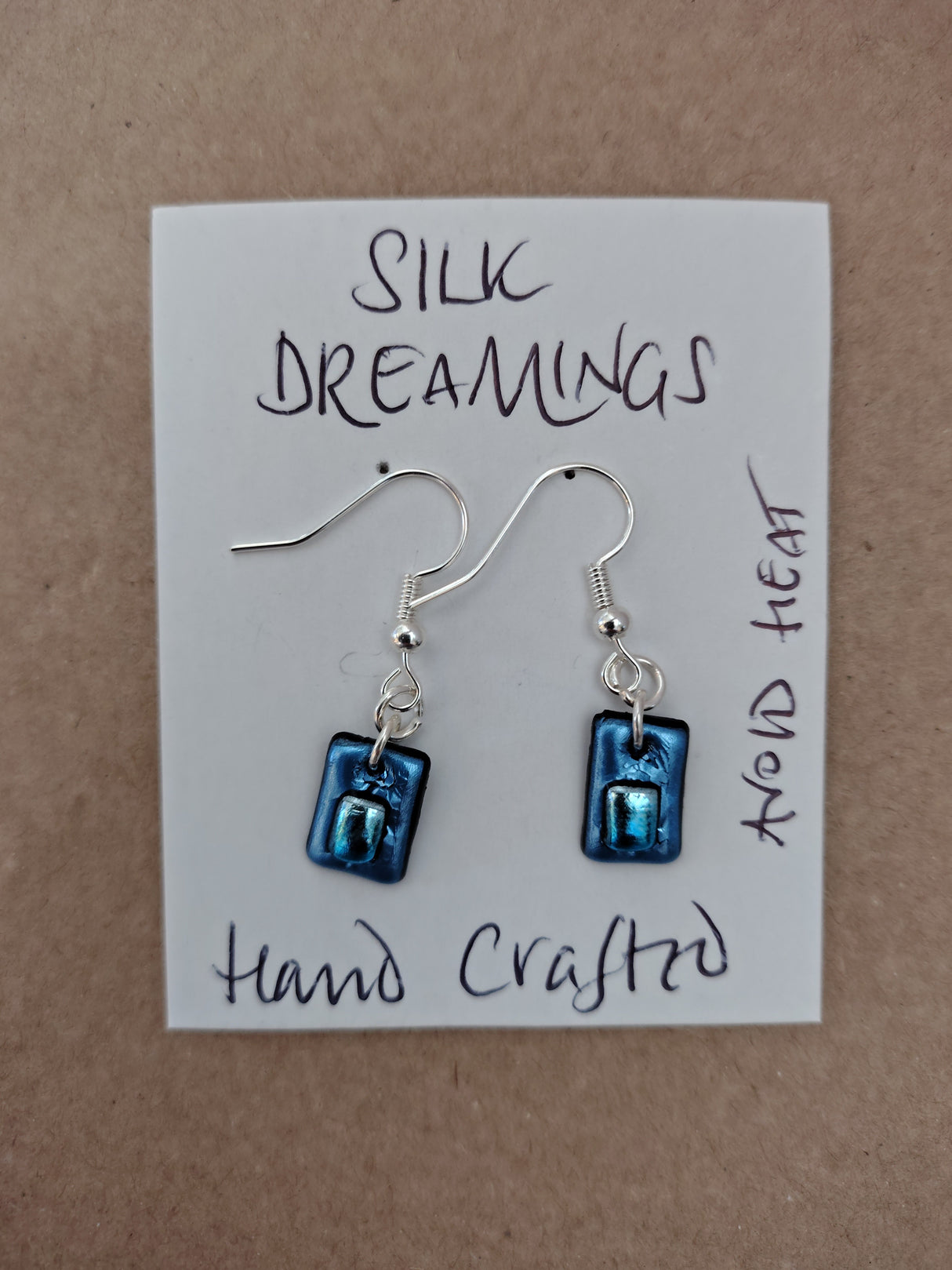 Silk Dreamings drop earrings.