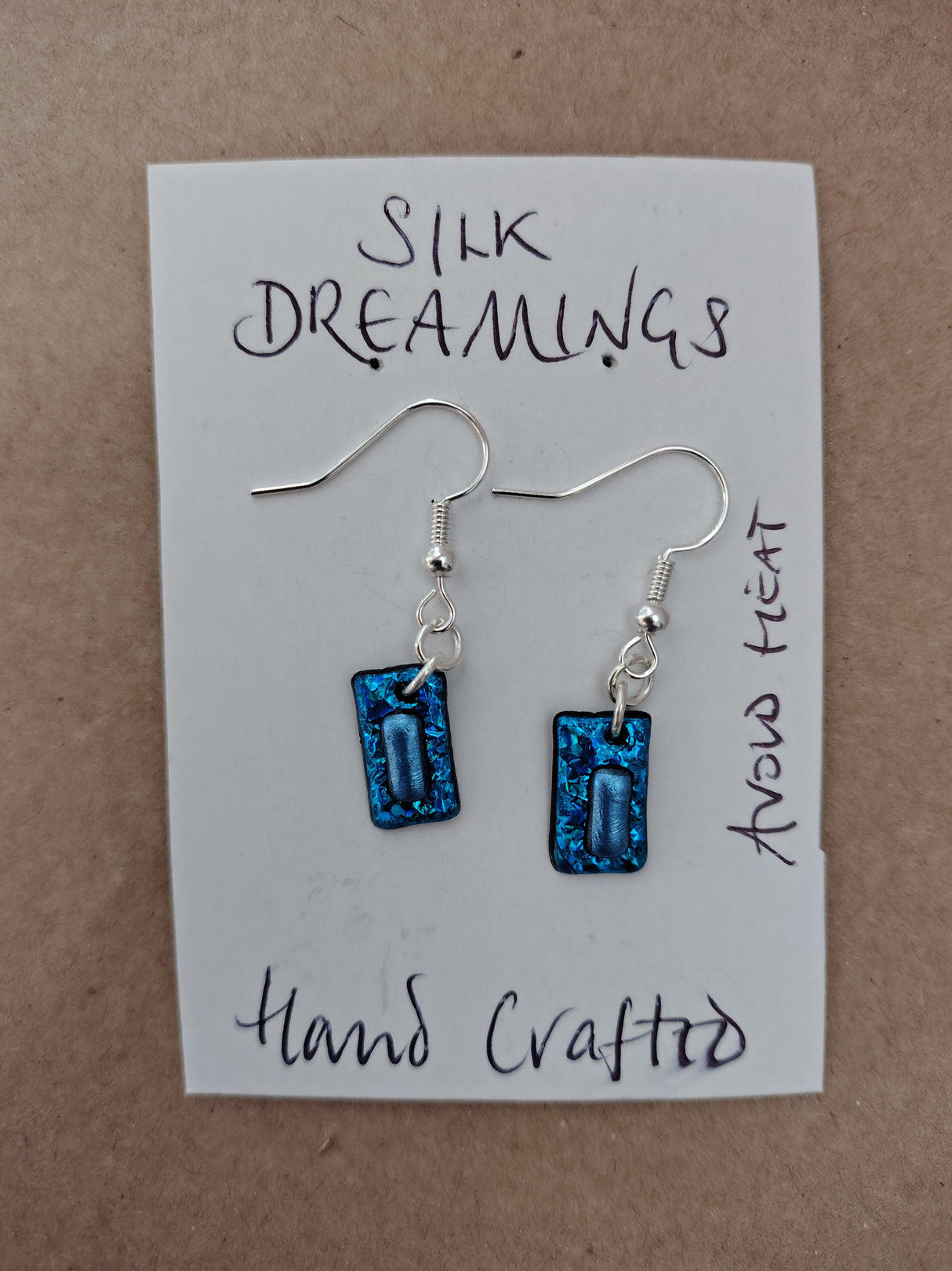 Silk Dreamings drop earrings.