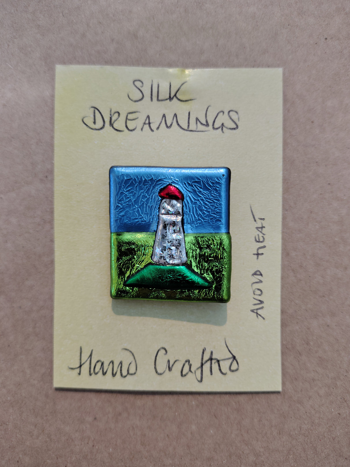 Silk Dreamings lighthouse brooch