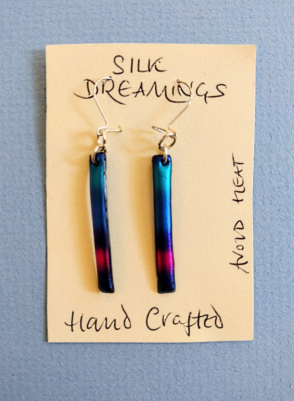 Silk Dreamings drop earrings.