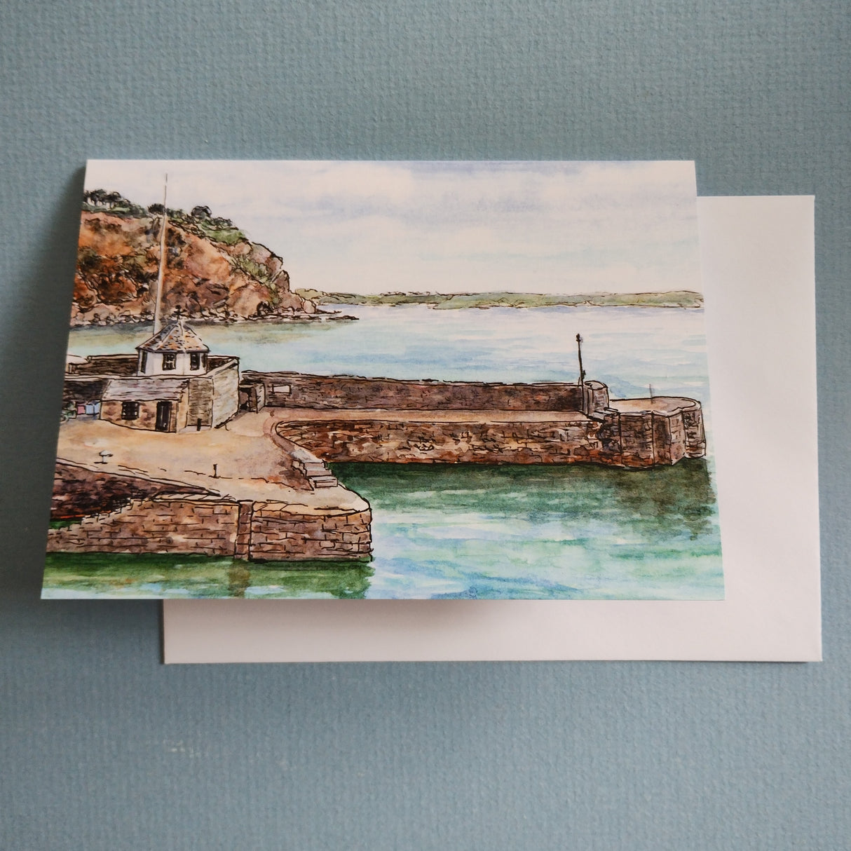 Charlestown Harbour 1 card by Susan Cooper.
