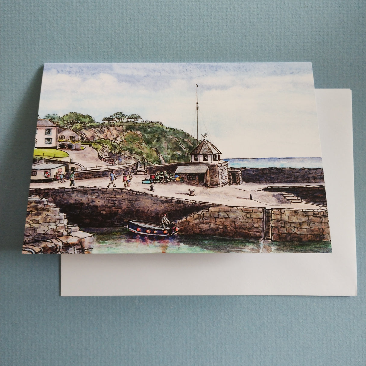 Harbour, Charlestown 2,  card by Susan Cooper.