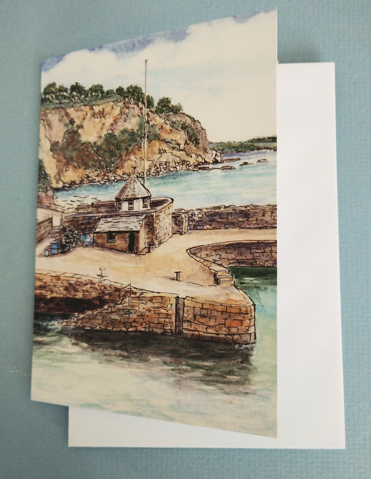 Harbour Charlestown 4, card by Susan Cooper.
