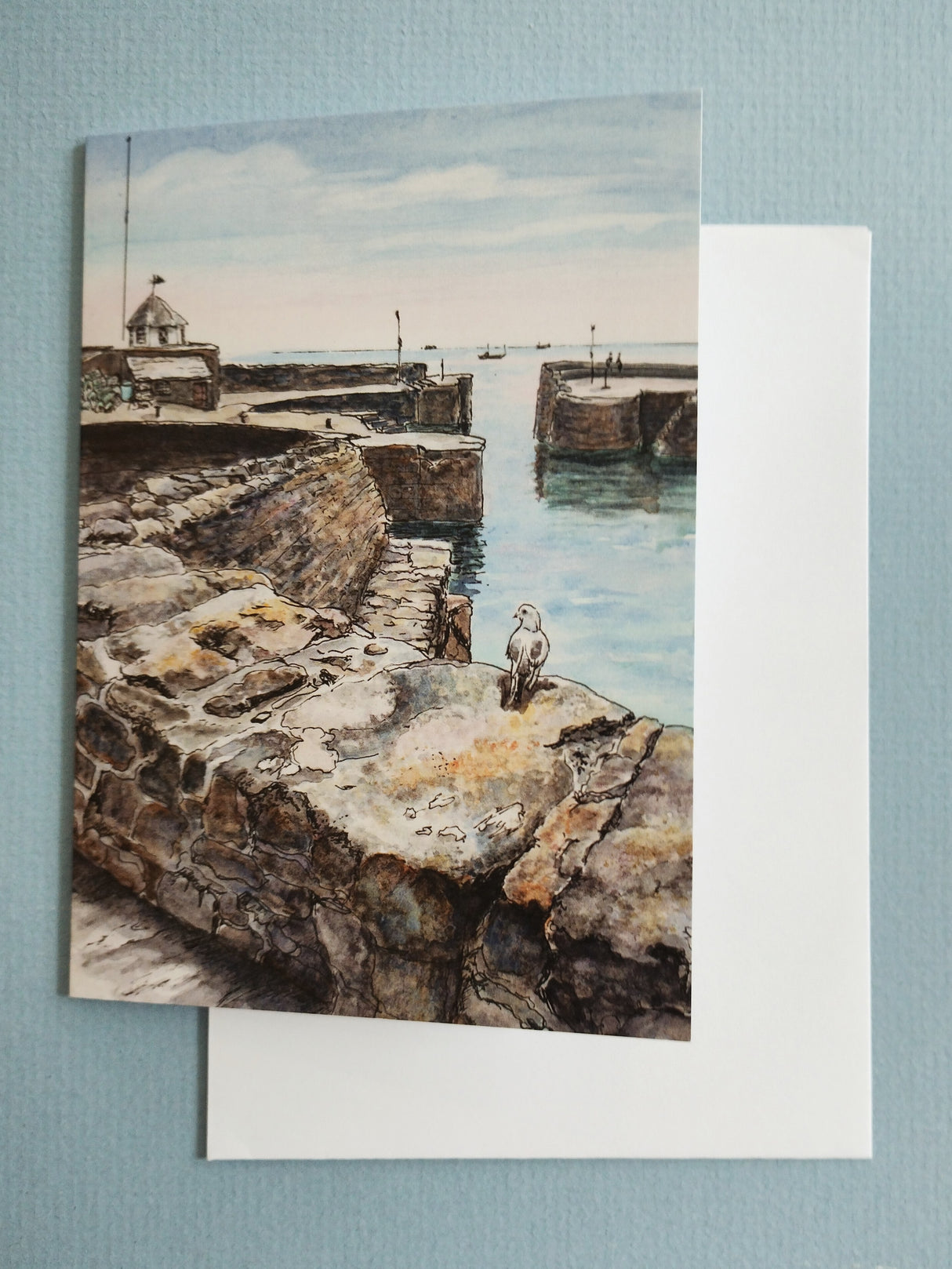 Charlestown Harbour 4, card by Susan Cooper.