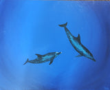 Atlantic Spotted Dolphins, original painting by Paddy Martin (COM)