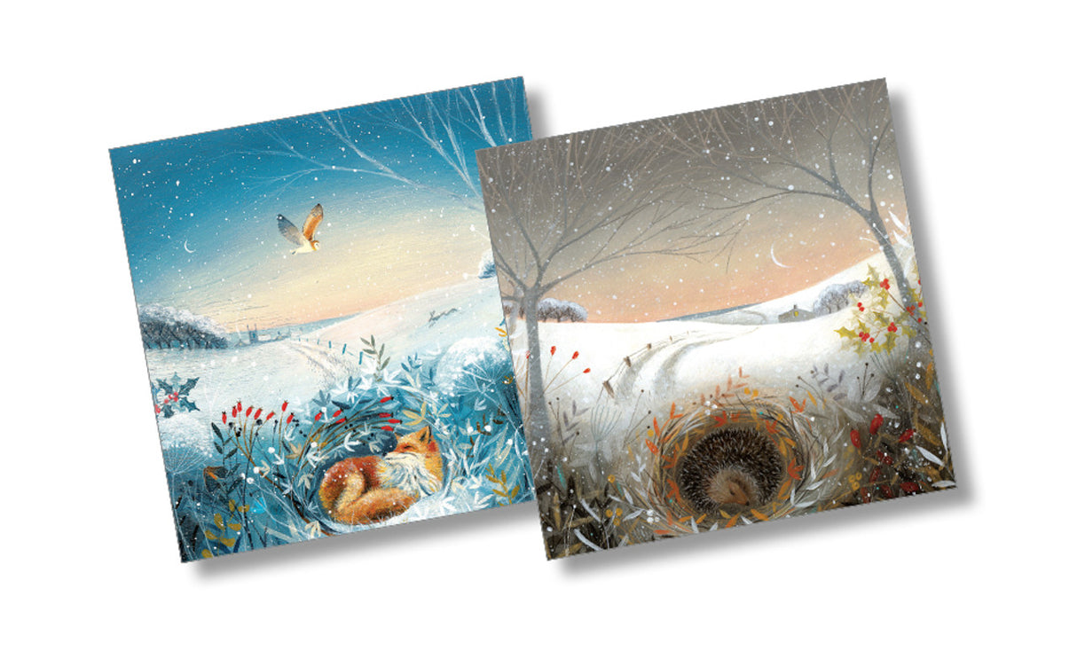 Christmas card pack of 10 by Julia Crossland