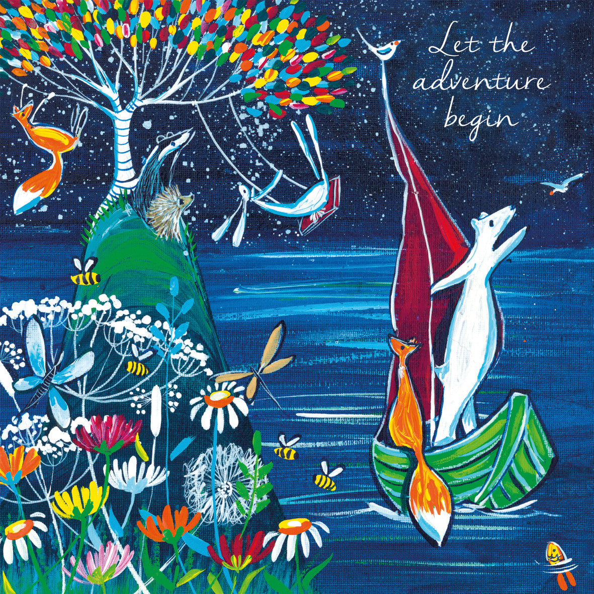 "Let The Adventure Begin" Kate Andrew card