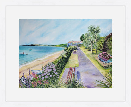 "Downderry Nr Looe" prints by Liz Hackney