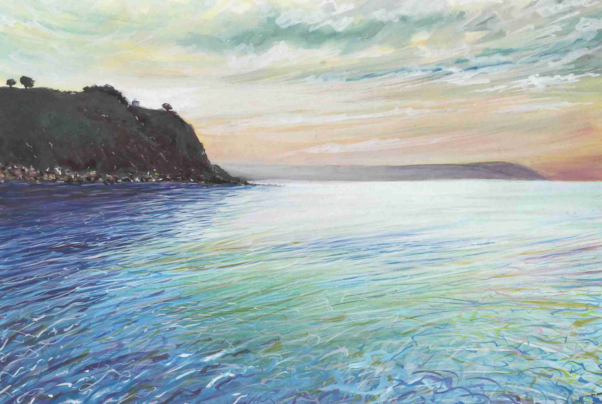 Early Morning Charlestown, card by Liz Hackney