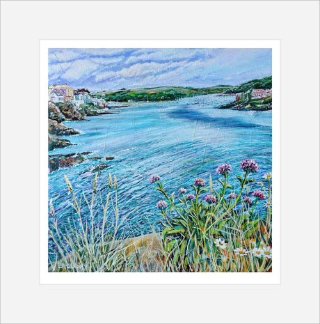 “Looking Back to Fowey" prints by Liz Hackney