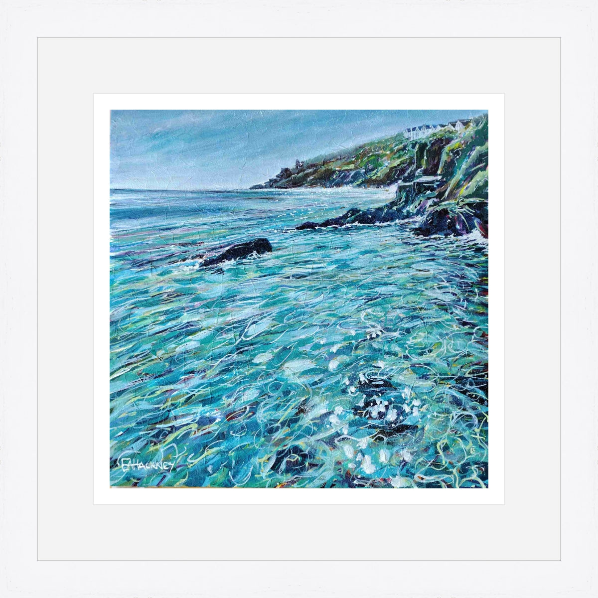 “Sparkling Water, Fowey" prints by Liz Hackney