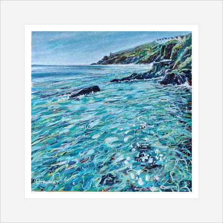 “Sparkling Water, Fowey" prints by Liz Hackney