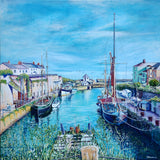 "The Lady Daphne in Charlestown Harbour" prints by Liz Hackney