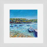 “Low Tide at Town Quay, Fowey" prints by Liz Hackney