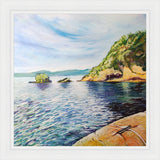 "Morning Reflections, Charlestown" original paintings by Liz Hackney.