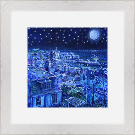 Moonlight Over St. Ives print by Paul Clark