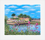 Summer Flowers at Pentewan print by Paul Clark