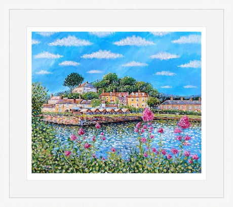 Summer Flowers at Pentewan print by Paul Clark