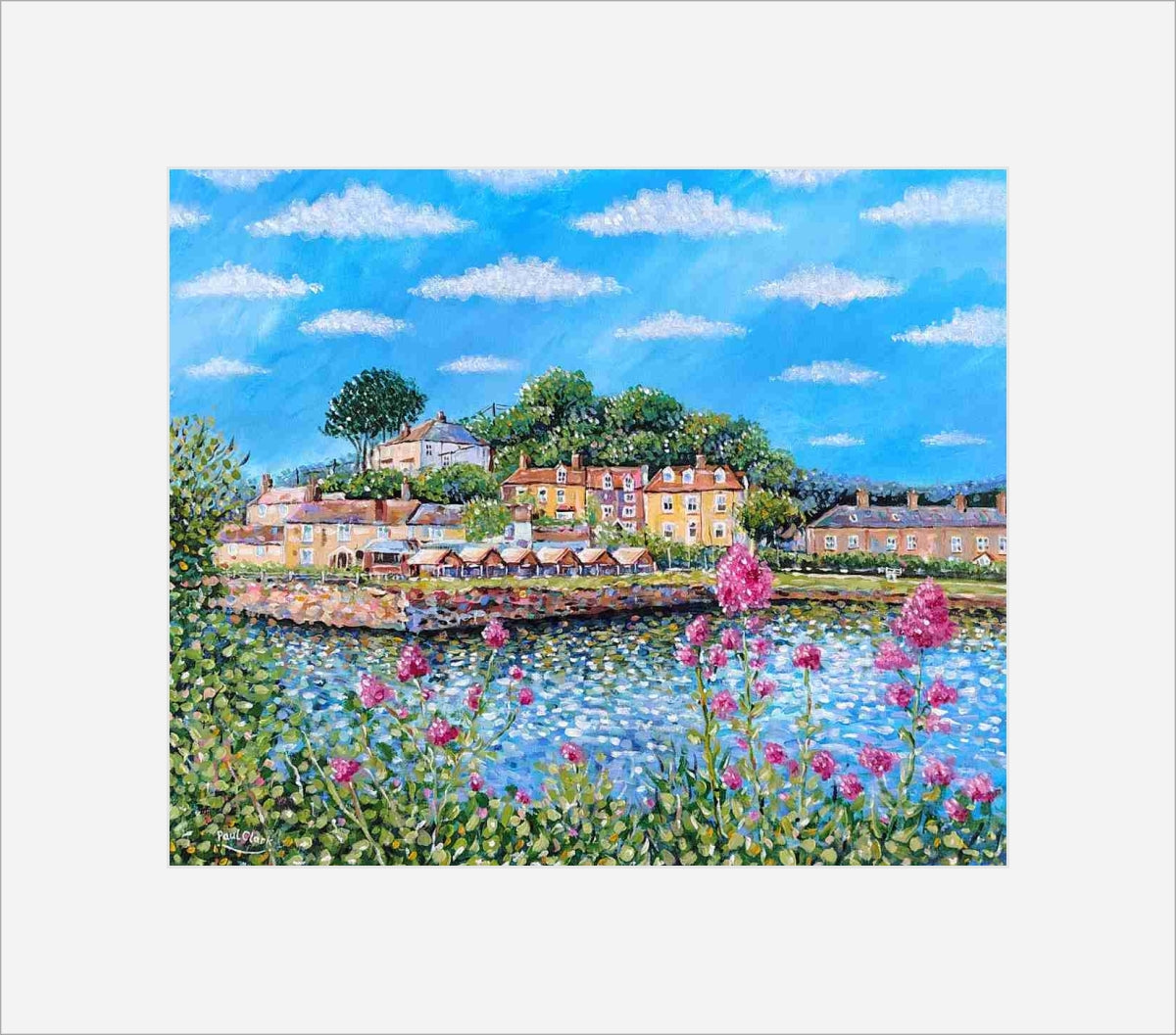 Summer Flowers at Pentewan print by Paul Clark