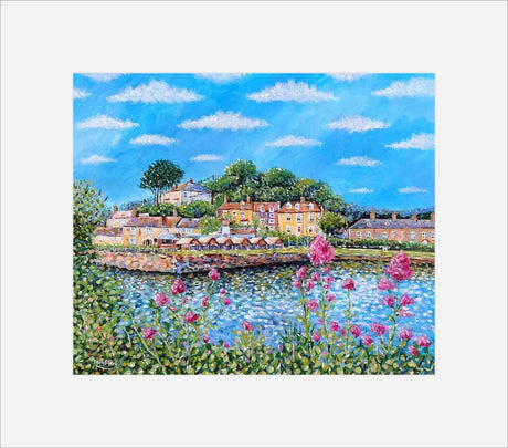 Summer Flowers at Pentewan print by Paul Clark