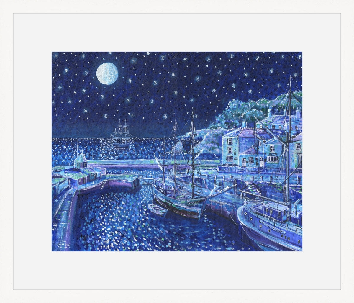 Paul Clark We Saw Three Ships Charlestown Print