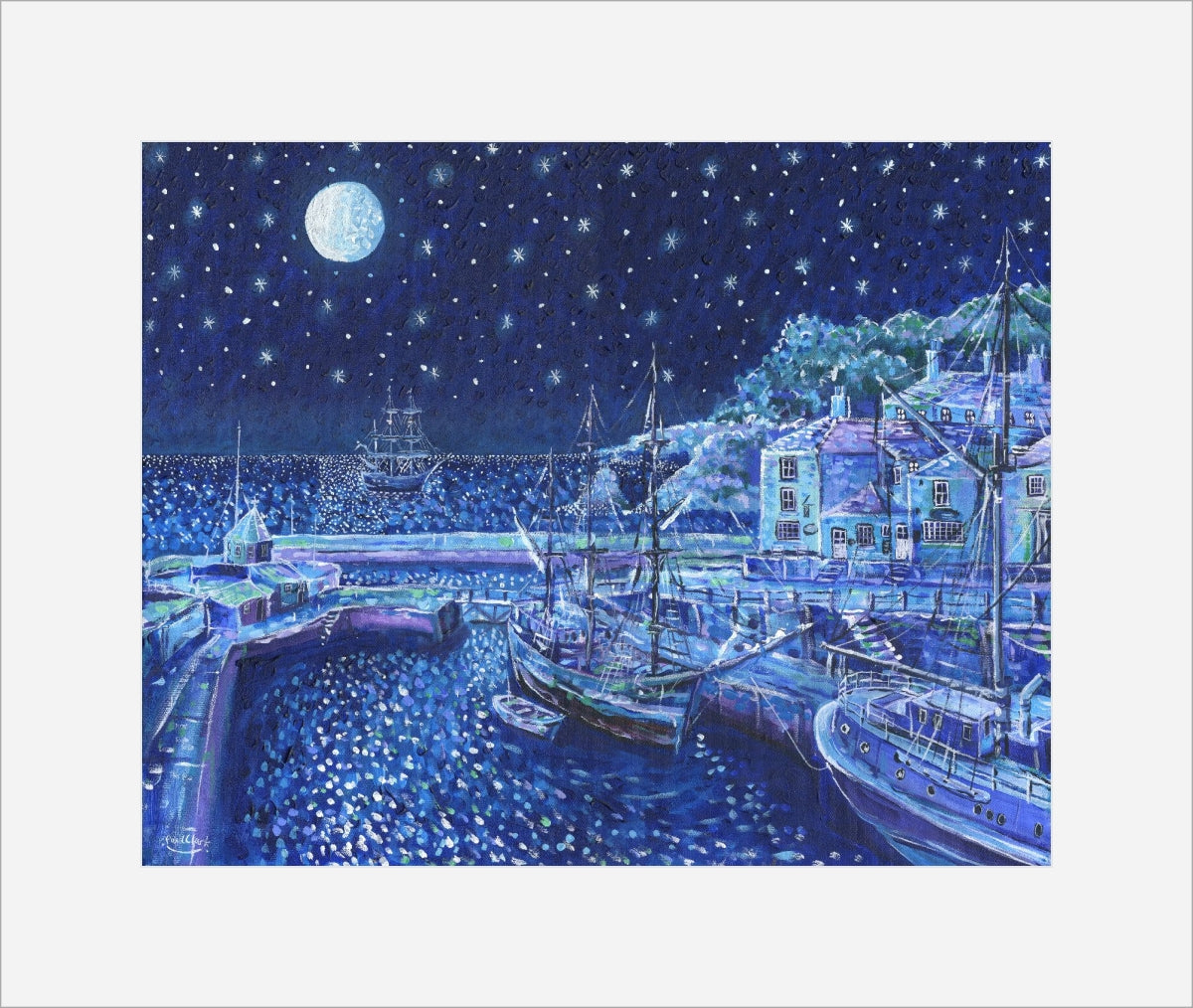 Paul Clark We Saw Three Ships Charlestown Print