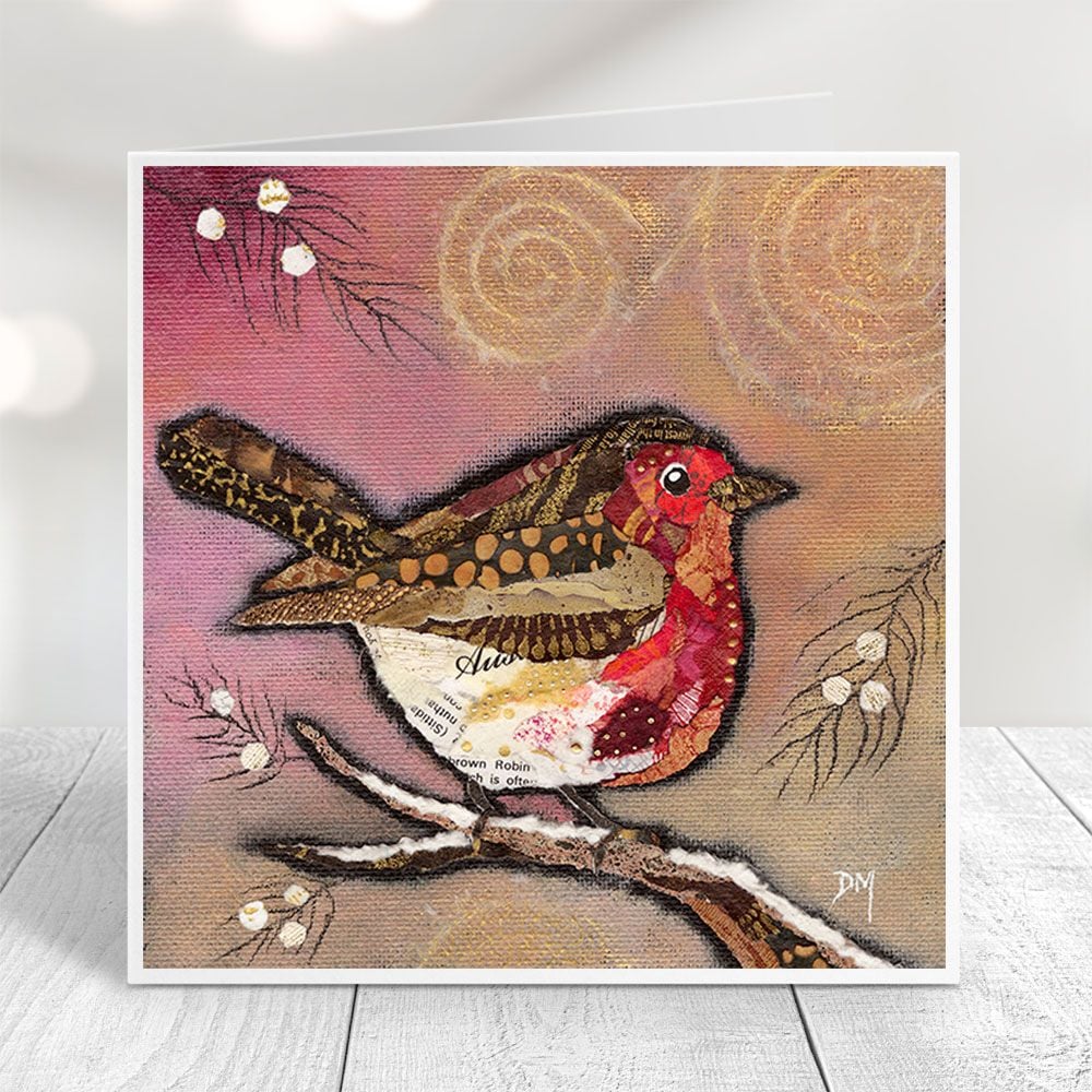 "Robin on Blush" card by Dawn Maciocia