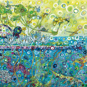 Pond Life Susan card by Sally Rich