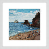 "Sail Festival at Gull Rock, Charlestown" original painting by David Axtell (COM)