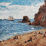 "Sail Festival at Gull Rock, Charlestown" original painting by David Axtell (COM)