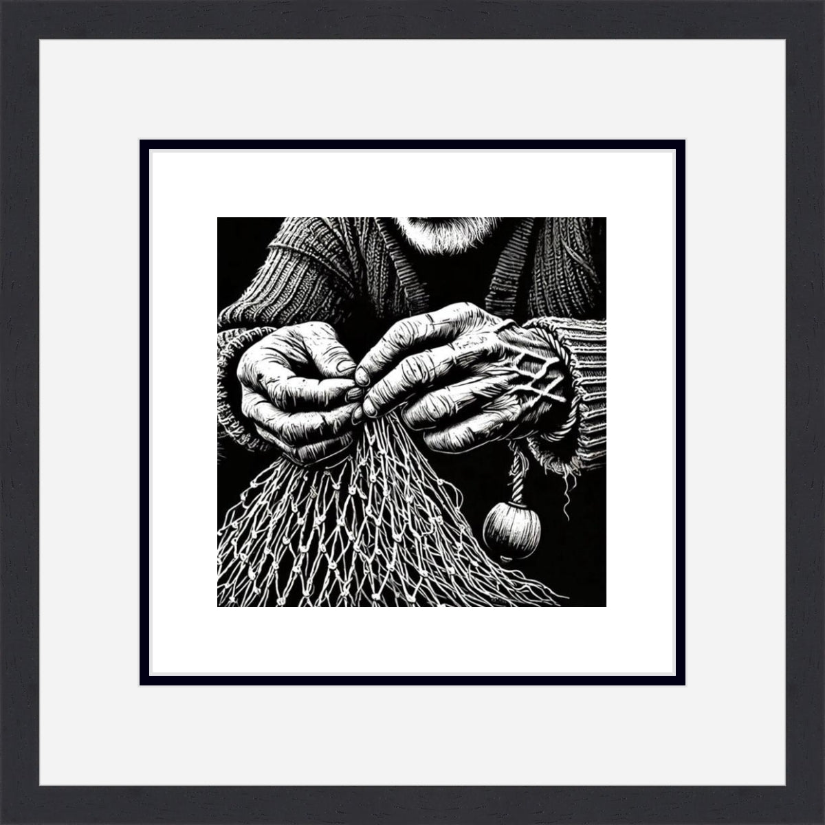 "Salt and Stitches" limited edition signature embossed print by Heidi Marice