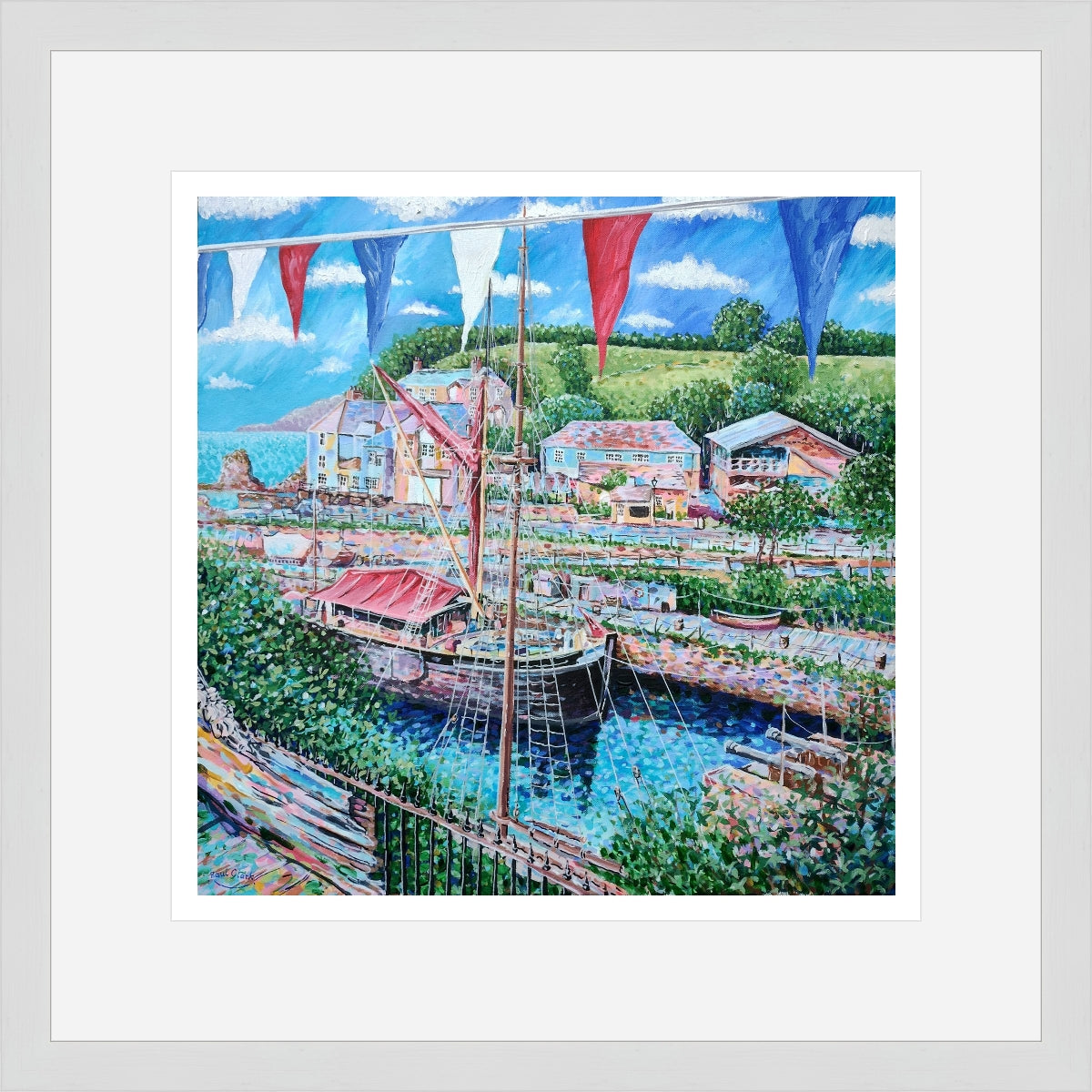 The 2024 Static Flag Ship, The Lady Daphne, print by Paul Clark