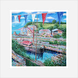 The 2024 Static Flag Ship, The Lady Daphne, print by Paul Clark