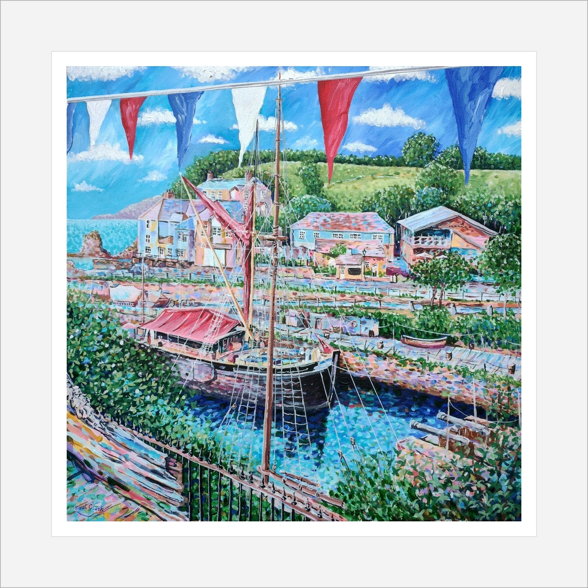 The 2024 Static Flag Ship, The Lady Daphne, print by Paul Clark